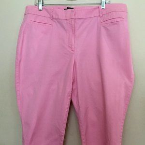 Talbots Perfect Crop Pants in SZ 16W in Pink